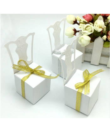 Sada svatebních dárkových krabiček - židlička