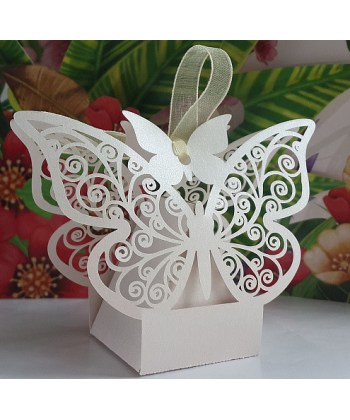 Sada svatebních dekoračních krabiček - motýl