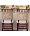 Dekorační cedule na svatební židle - Mr.&Mrs.