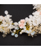 Květinová svatební dekorační čelenka