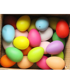 Sada barevných velikonočních vajíček
