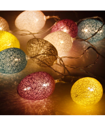 Světelný LED velikonoční dekorační řetěz