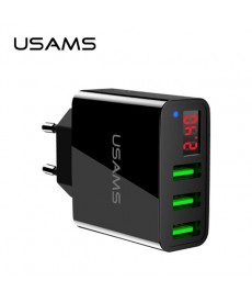 USAMS 3 Port USB  LED Nabíječka  pro iPhone, iPad, android