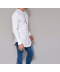 Jednoduché pánské triko s dlouhým rukávem - dlouhý střih