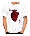 Pánské tričko v designu karty Esa a lidského srdce
