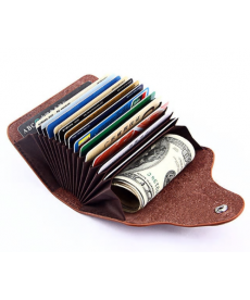 Jednoduchá peněženka na karty a papírové peníze