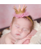 Princeznovská korunka na čelence pro malé miminko
