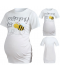 Bílé těhotenské tričko s včelkou