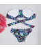 Dvoudílné dámské plavky s barevnými ornamenty