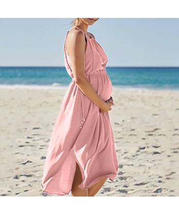 Lehké letní plážové těhotenské šaty