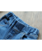 Dětské džínové kalhoty zdobené drobnými kytičkami