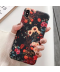 Černý kryt s barevnými květy na Iphone 11