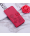 Kožený flip kryt s růží na Huawei Honor 10