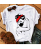 Dámské bílé tričko s motivem roušky