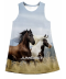 Letní šaty s bílým koněm