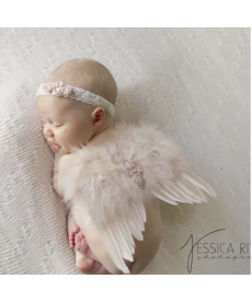 Andělská křídla a čelenka pro novorozenecké focení