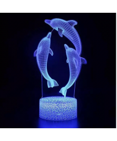 Noční LED lampička delfíní