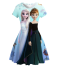 Dětský pohádkový kostým Anna a Elsa s námořnickém stylu