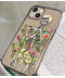 Kryt na iPhone s květinovým vzorem lebky