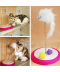 Otáčecí pružinová hračka pro kočky s myškou