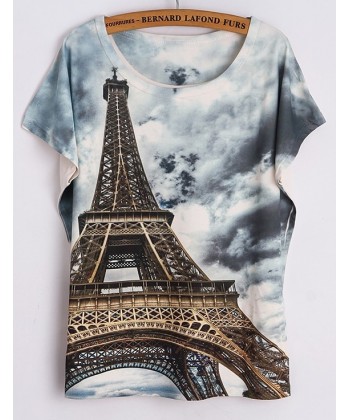 Dámské tričko Eiffelova věž