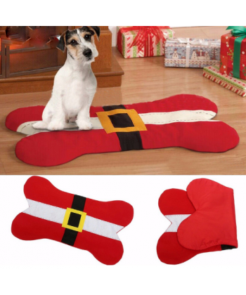 Vánoční sedák pro psy ve tvaru psí kosti