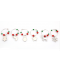 Set dekoračních kovových kroužků s vánočním motivem